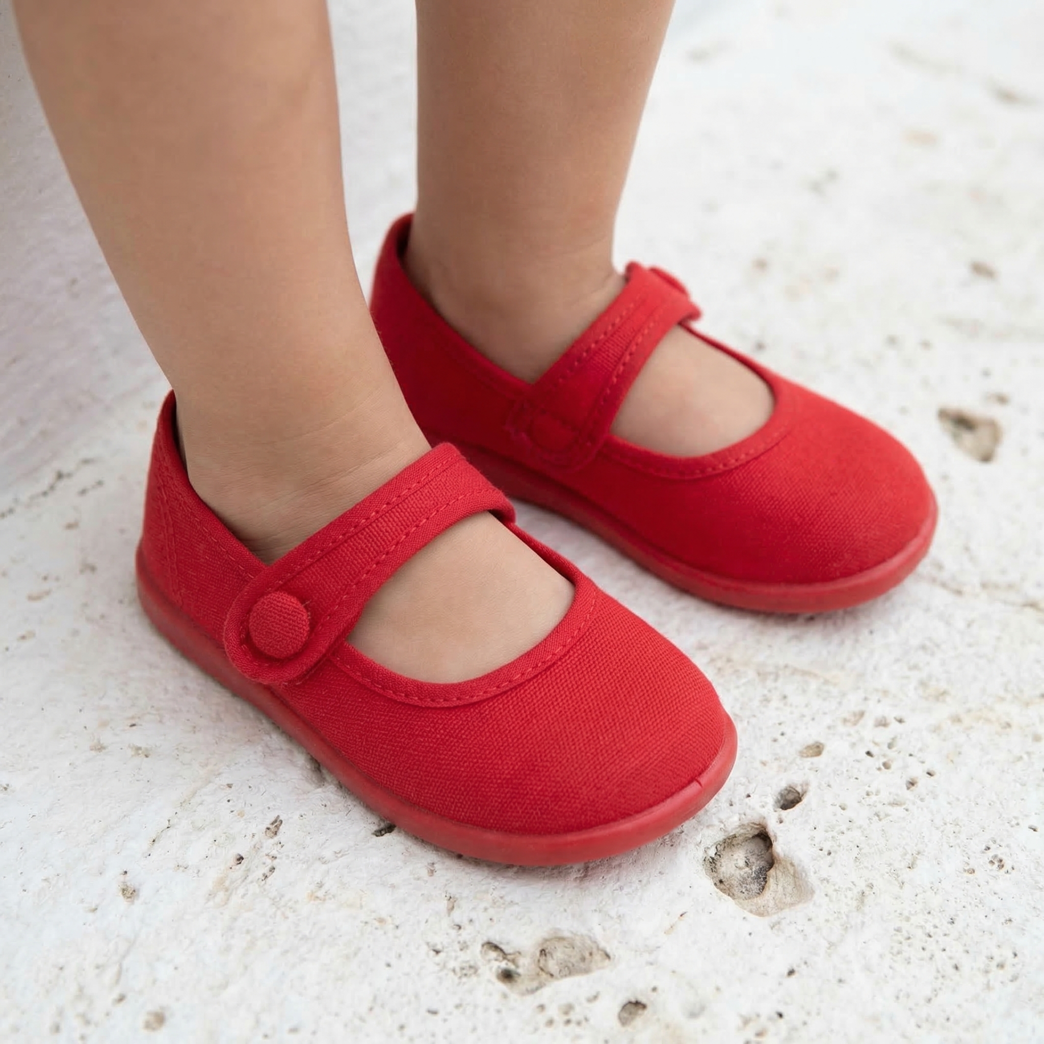 red canvas shoes