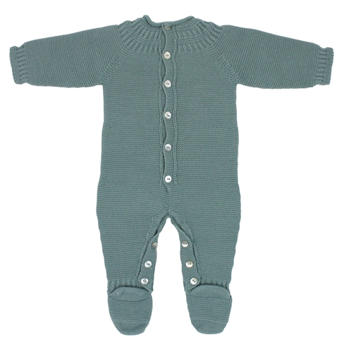 Green knit jumpsuit