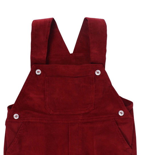 long corduroy romper burgundy