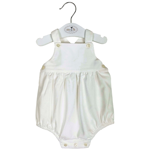 Manuel baby romper off white corduroy