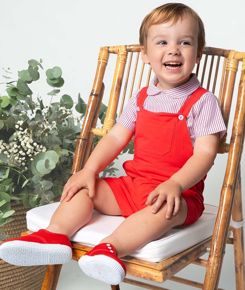 peto oscar color rojo verano