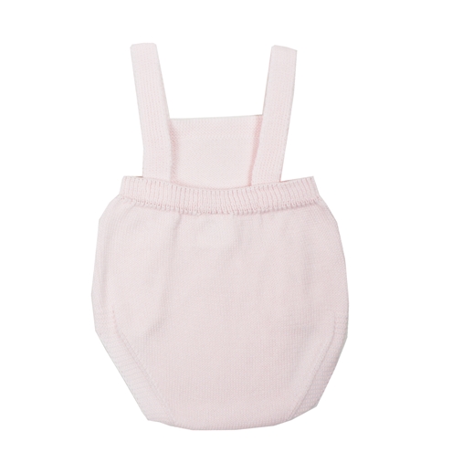 baby knit romper in pink