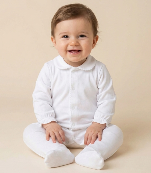 baby pyjama white