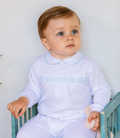 baby sleepsuit blue