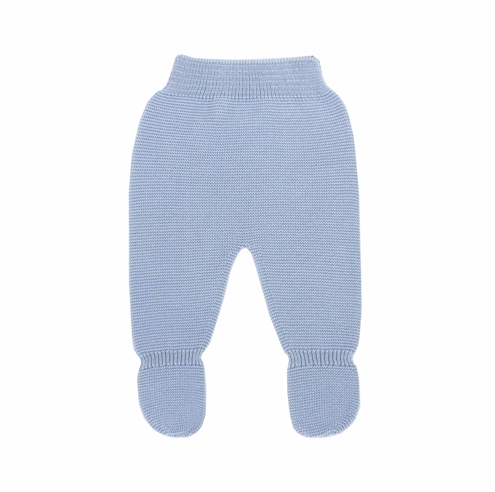 Blue Thick knit leggings baby.