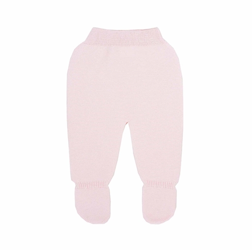 Pink thick knit baby leggings 