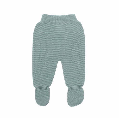 Aquarelle green Thick knit leggings baby.