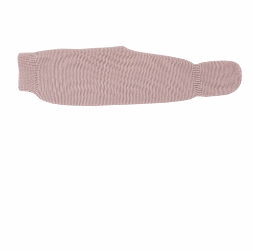 Pastel pink thick knit baby leggings