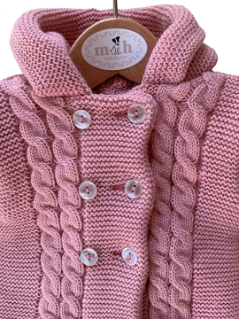 san francisco de punto con ochos en rosa palo