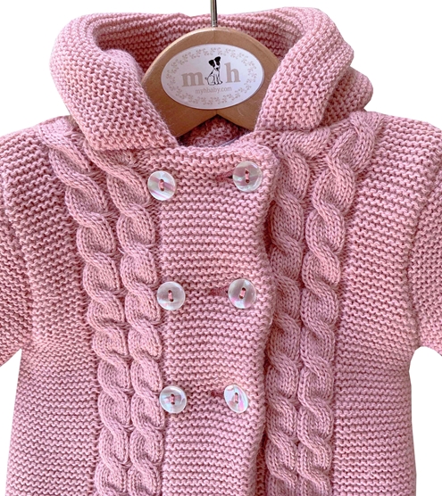 san francisco de punto con ochos en rosa palo