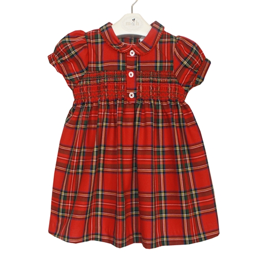 Elisa red dres tartan