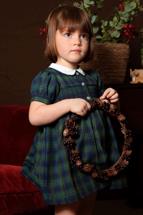 vestido elisa verde tartan