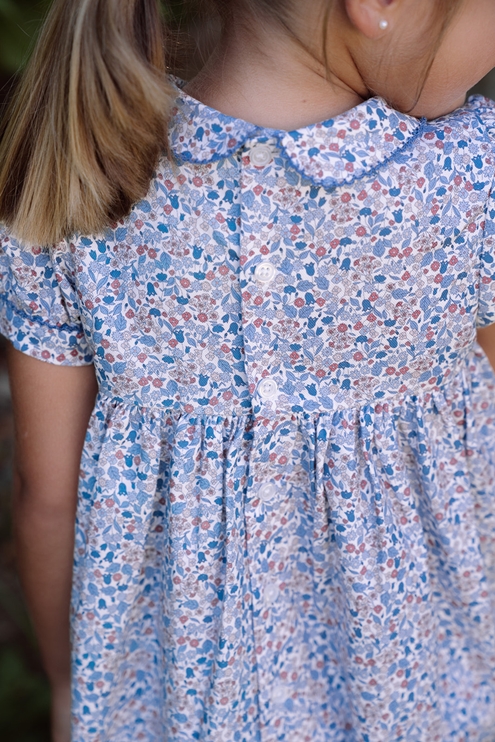 burgundy blue dress baby