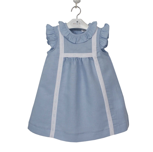 Vestido lino azul