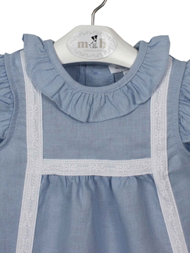 blue linen dress celia