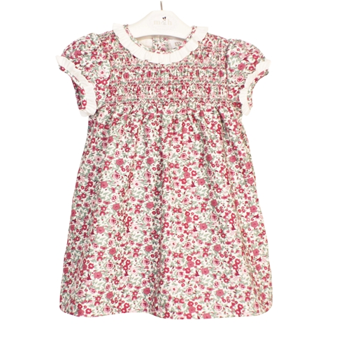 marta dress green coral