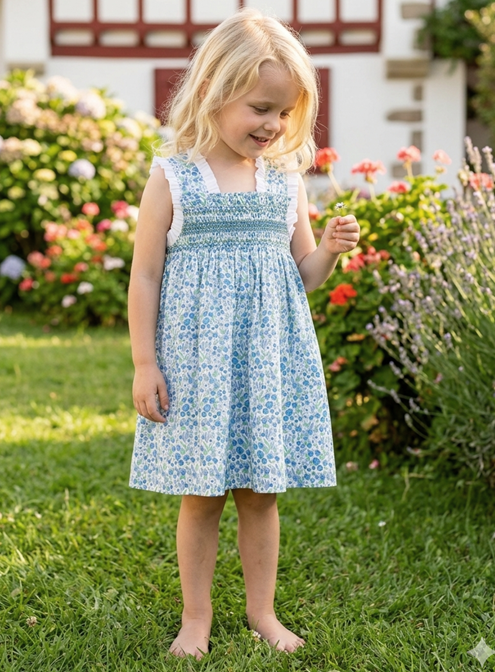 blue summer dress