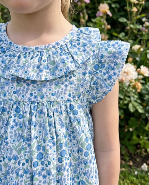 girl dress summer blue