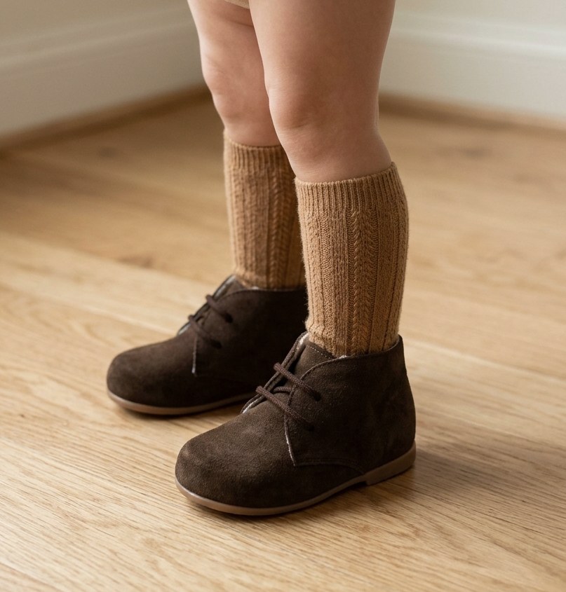brown suede shoes