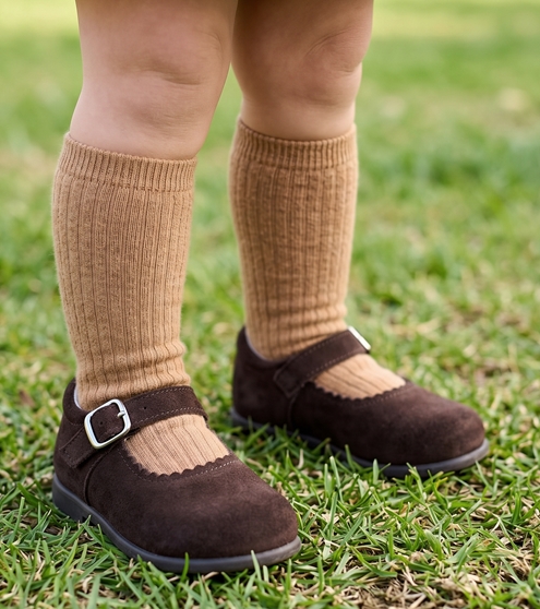 zapato ante mercedita marrón