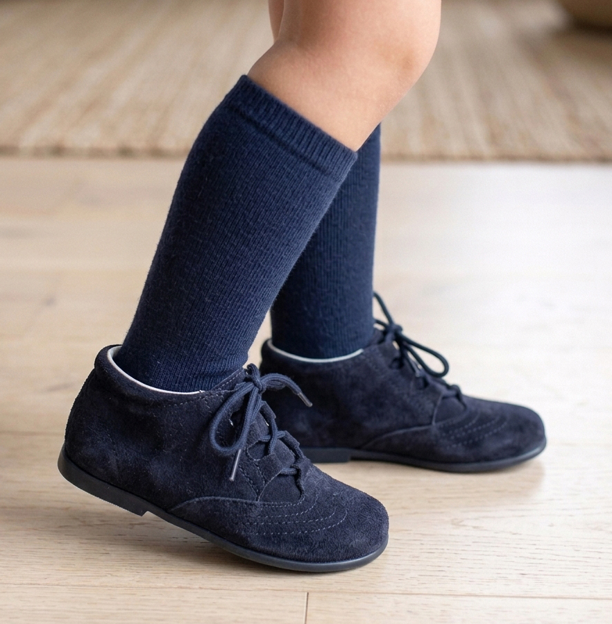 navy blue suede shoes