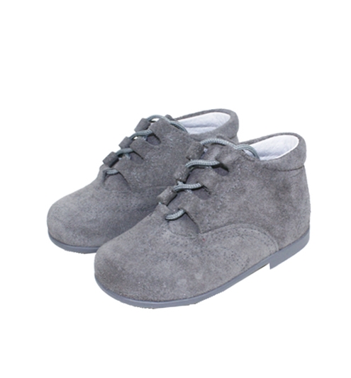 Grey suede boot