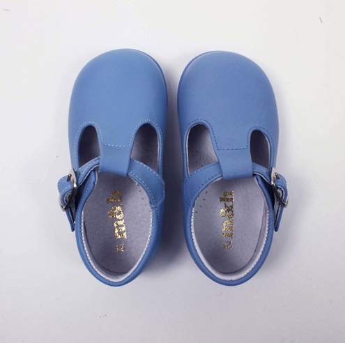 blue t bar shoes leather