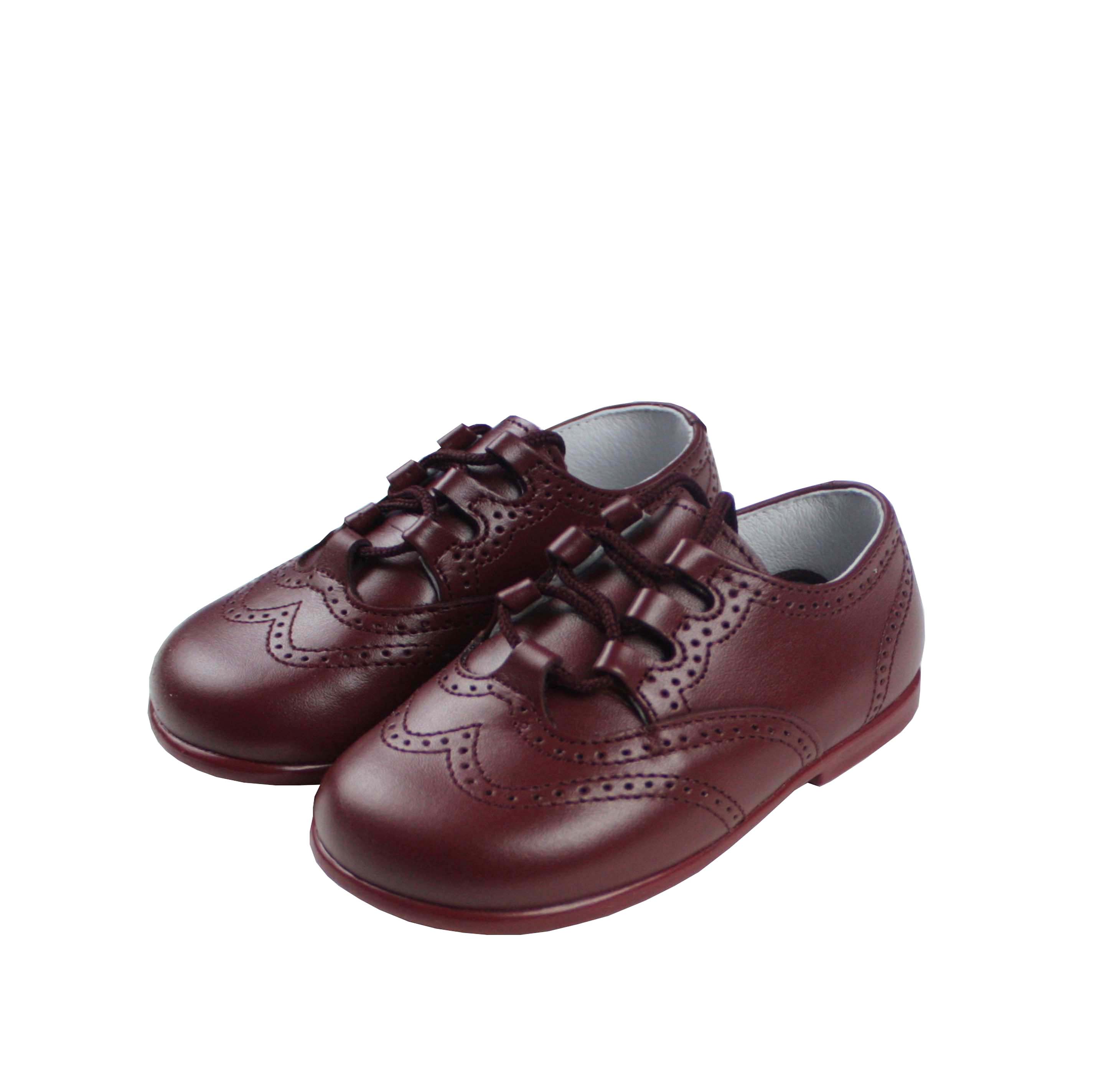 zapato piel burdeos gales