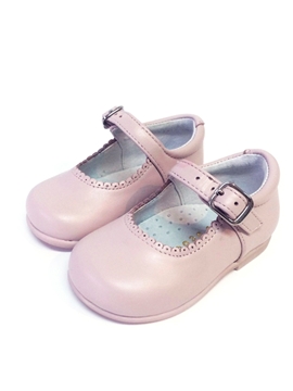 Mary Jane pink shoe leather