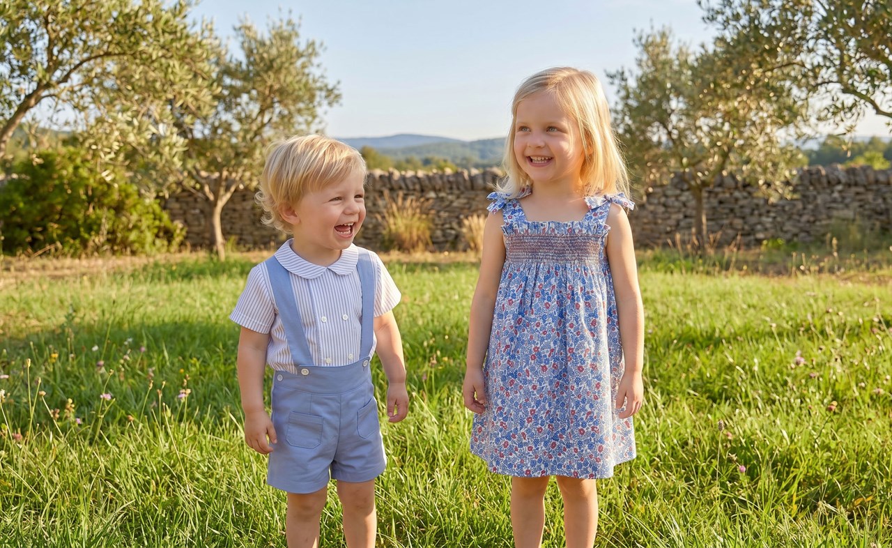 primavera verano estampado niño y niña